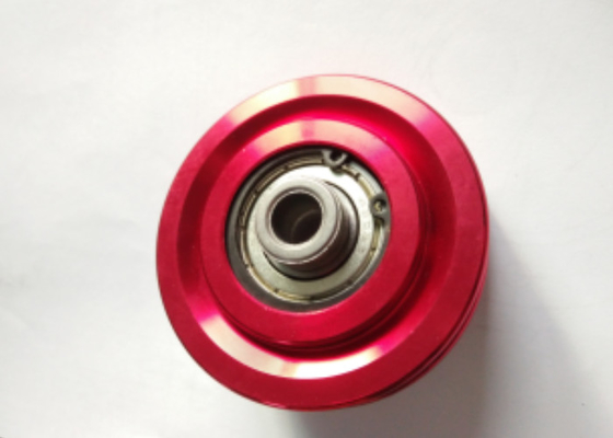 Red Gym Equipment Pulley 2.75 Inch Paduan Bahan Peralatan Fitness Pulley