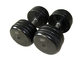 Multi Layer Steel Gym Fitness Dumbbell Hitam / Silver Color Steel Dumbbell Dengan CR Plating