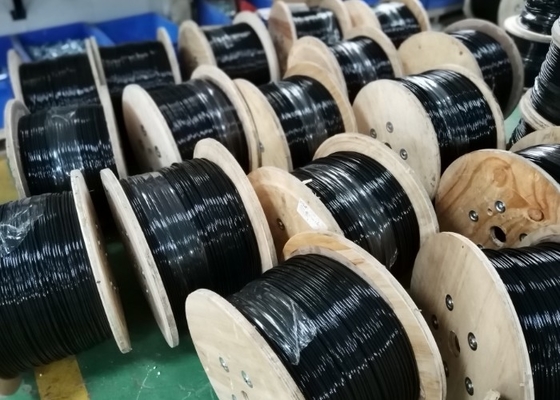 6.5MM Gym Wire Rope Hitam Untuk Latihan Dan Kekuatan Yang Lebih Lembut