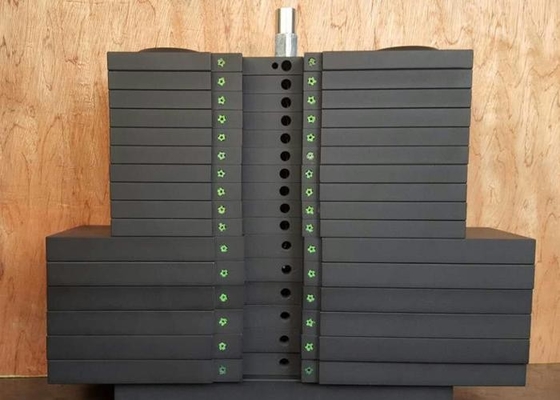Plat Berat Gym besi cor dengan Lapisan Enamel 1 Inch Hole