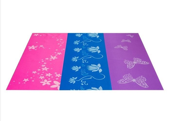 Anti Slip Gym Yoga Mats Warna Opsional 3 - 8mm Tebal Untuk Klub Komersial