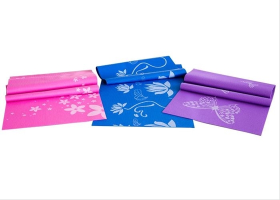 Perawatan Mudah Gym Yoga Mats Warna Disesuaikan Dengan Permukaan Bertekstur Sisi Tahan Lama